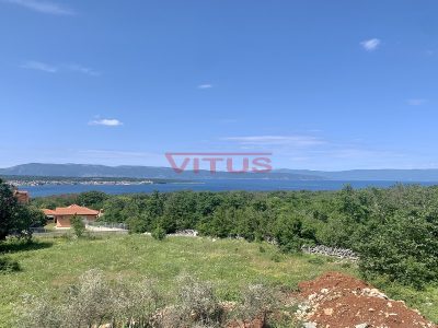 Malinska, Двухквартирный дом с открытым видом на море и бассейном!