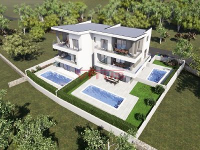 Malinska, Moderne Wohnung mit Pool und Garten!
