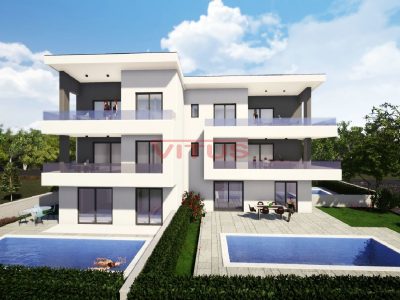 Malinska, Modernes Penthouse mit Pool und Garten!