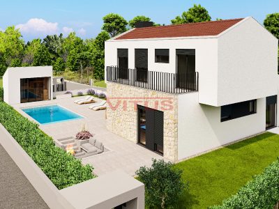 Malinska, Современная вилла с бассейном и просторным садом