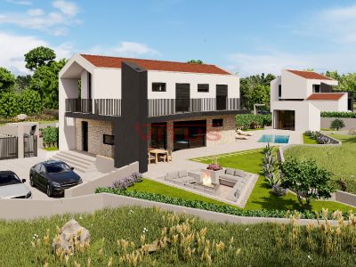 Malinska, Современная вилла с бассейном и просторным садом